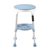 VEVOR Swivel Shower Chair 360 Degree, Height Adjustable Bath Seat for Inside Showers or Tubs, Non-Slip Rotating Bathtub Stool with Storage Tray for Elderly Disabled Injured, 350LBS Capacity