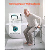 VEVOR Shower Chair with Armrest, 6-Level Height Adjustable Bath Seat for Inside Shower or Tubs, Non-Slip Bathroom Bathtub Chair for Elderly Disabled Injured, 400LBS Capacity