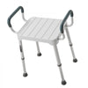 VEVOR Shower Chair with Armrest, 6-Level Height Adjustable Bath Seat for Inside Shower or Tubs, Non-Slip Bathroom Bathtub Chair for Elderly Disabled Injured, 400LBS Capacity