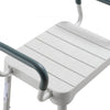 VEVOR Shower Chair with Armrest, 6-Level Height Adjustable Bath Seat for Inside Shower or Tubs, Non-Slip Bathroom Bathtub Chair for Elderly Disabled Injured, 400LBS Capacity
