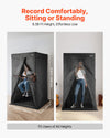 Record comfortably sitting or standing - size graphic