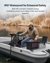 IP67 waterproof design for marine/trolling motor use