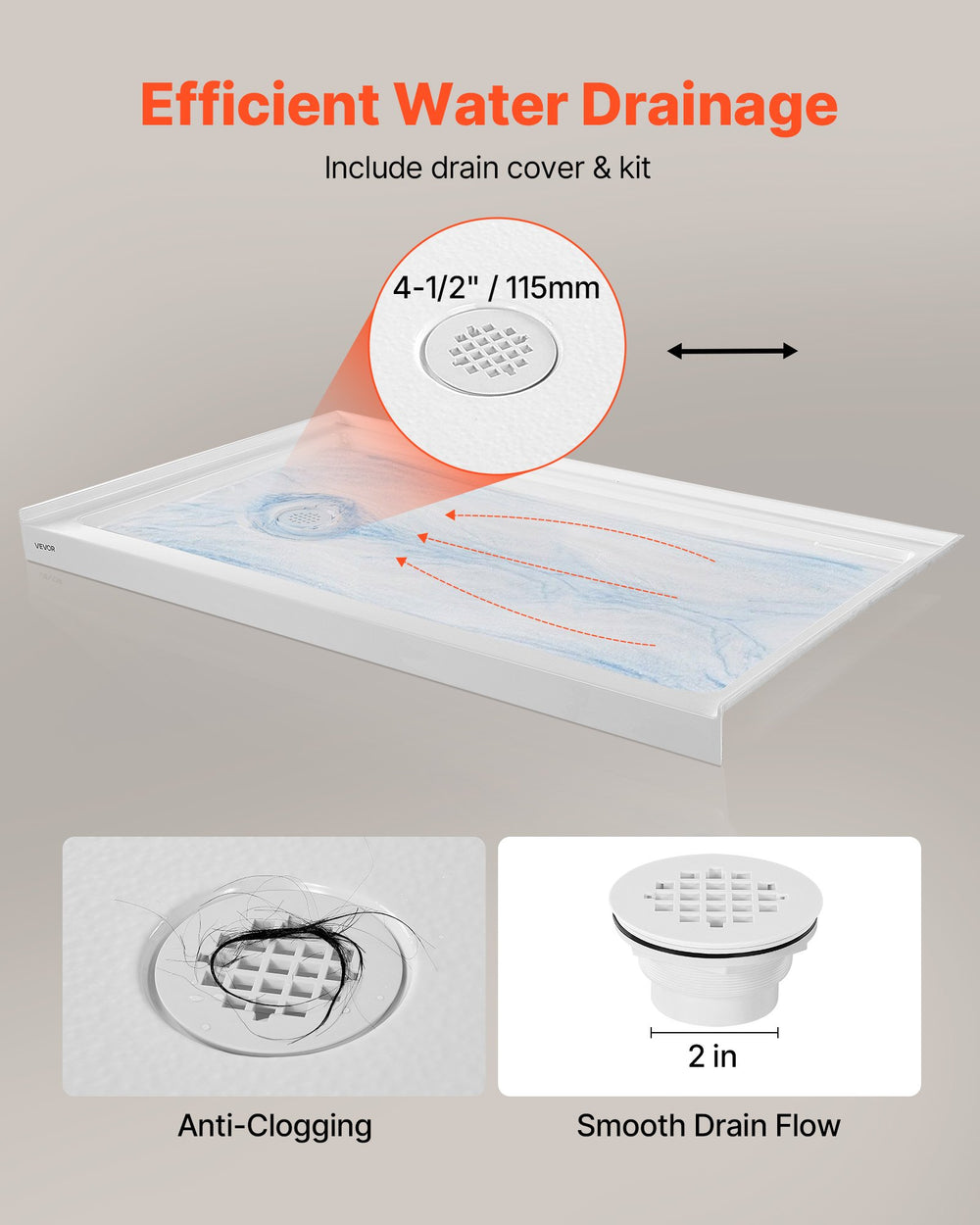 VEVOR Shower Pan - Product Image 3