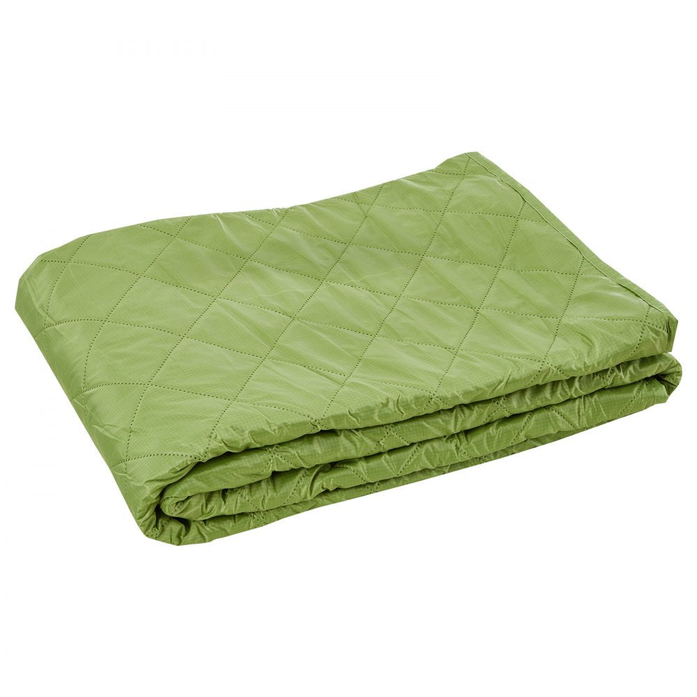 VEVOR Camping Blanket, Large Warm Stadium Blanket, Waterproof & Windproof, 330GSM Polyester Fleece, Flame Retardant, Great for Outdoors, Picnics, Hiking, Sports Events, Travel, 82" x 55", Bicolor