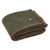 VEVOR Wool Camping Blanket, Large Warm Stadium Blanket, Waterproof & Windproof, Flame Retardant, Great for Outdoors, Picnics, Hiking, Sports Events, Travel, 64" x 88" (80% Wool), Army Green