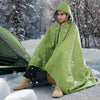 VEVOR Camping Blanket, Large Warm Wearable Stadium Blanket, Waterproof & Windproof, Polyester Fleece, Flame Retardant, Great for Outdoors, Picnics, Hiking, Sports Events, Travel, 79" x 59", Army Green