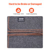 VEVOR Wool Camping Blanket, Large Warm Stadium Blanket, Waterproof & Windproof, Flame Retardant, Great for Outdoors, Picnics, Hiking, Sports Events, Travel, 64" x 88" (80% Wool), Light Grey