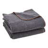VEVOR Wool Camping Blanket, Large Warm Stadium Blanket, Waterproof & Windproof, Flame Retardant, Great for Outdoors, Picnics, Hiking, Sports Events, Travel, 64" x 88" (80% Wool), Light Grey