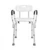 VEVOR Shower Chair, Shower Seat with Back, Adjustable Height Shower Stool, Shower Chair for Inside Shower Bathtub, Non-slip Bathroom Bench Bath Chair for Elderly Disabled Handicap, 350 LBS Capacity