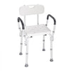 VEVOR Shower Chair, Shower Seat with Back, Adjustable Height Shower Stool, Shower Chair for Inside Shower Bathtub, Non-slip Bathroom Bench Bath Chair for Elderly Disabled Handicap, 350 LBS Capacity