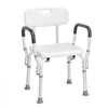 VEVOR Shower Chair, Shower Seat with Back, Adjustable Height Shower Stool, Shower Chair for Inside Shower Bathtub, Non-slip Bathroom Bench Bath Chair for Elderly Disabled Handicap, 350 LBS Capacity