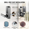 VEVOR Smart Lock, 5-in-1 Smart Door Knob, Fingerprint Deadbolt with App Control, Bluetooth Smart Lock, Keyless Entry Door Lock with Handle, Biometric Door Lock, Keypad Digital Door Lock for Front Door
