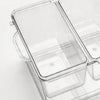 VEVOR Chilled Condiment Server Caddy, 5 Compartment Ice Cooled Serving Container, Plastic Fruit Garnish Tray Platter with Separate Lid, for Taco Salad Bar Accessories, Party Home Restaurant Supplies