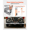 VEVOR Motorcycle Carrier, 400 lbs Capacity, Heavy Duty Aluminum Hitch Mount Rack with 47in Loading Ramp, Straps & Stabilizer, Scooter Dirt Bike Trailer Hauler for Car Truck with 2-Inch Hitch Receiver