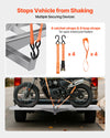 VEVOR motorcycle carrier ramp and platform view