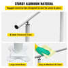 VEVOR Outdoor Stair Railing Kit, 3 FT Handrails 2-3 Steps, Adjustable Angle White Aluminum Stair Hand Rail for The Elderly, Handrails for Outdoor Steps