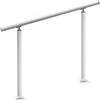 VEVOR Outdoor Stair Railing Kit, 3 FT Handrails 2-3 Steps, Adjustable Angle White Aluminum Stair Hand Rail for The Elderly, Handrails for Outdoor Steps