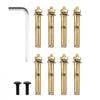 VEVOR Outdoor Stair Railing Kit, 4 FT Handrails 1-4 Steps, Adjustable Angle White Aluminum Stair Hand Rail for The Elderly, Handrails for Outdoor Steps