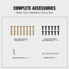 VEVOR Handrail Outdoor Stairs 47.6 X 35.2 Inch Outdoor Handrail Outdoor Stair Railing Adjustable from 0 to 30 Degrees Handrail for Stairs Outdoor Aluminum Black Stair Railing Fit 3-4 Steps