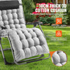 VEVOR Zero Gravity Chair, 33 inch Zero Gravity Recliner Lounge Chair for Indoor and Outdoor, Adjustable Anti Gravity Chair with Cushion, Headrest, Footrest, and Cupholder, 500 lbs, Gray