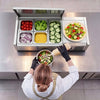 VEVOR Refrigerated Countertop Prep Unit Condiment Prep Station 14 QT ETL, for Commercial Restaurant Salad Bar, 160W, with 1 x 1/3 & 4 x 1/6 Pans, Auto Defrost, Temp Control, Stainless Steel Cover