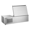 VEVOR Refrigerated Countertop Prep Unit Condiment Prep Station 14 QT ETL, for Commercial Restaurant Salad Bar, 160W, with 1 x 1/3 & 4 x 1/6 Pans, Auto Defrost, Temp Control, Stainless Steel Cover