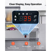 VEVOR Refrigerated Countertop Prep Unit Condiment Prep Station 26.4QT ETL, for Commercial Restaurant Salad Bar, 160W, with 3 x 1/3 & 2 x 1/4 Pans, Auto Defrost, Temp Control, Stainless Steel Cover