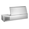VEVOR Refrigerated Countertop Prep Unit Condiment Prep Station 26.4QT ETL, for Commercial Restaurant Salad Bar, 160W, with 3 x 1/3 & 2 x 1/4 Pans, Auto Defrost, Temp Control, Stainless Steel Cover