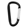 VEVOR 10 PCS Black Carabiner, Caribeaner Clip, Spring Snap Hook for Keychain Clip, 3.07" Aluminum Alloy D Ring Shape Carabeaner with 20 PCS Keyring, Multipurpose for Camping, Hiking, Backpacking