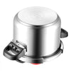 VEVOR Pressure Cooker, 6.3Qt Pressure Cooker Stainless Steel, Pressures Canner with Steaming Rack, Tempered Glass Lid, Three Pressures Settings for Meat, Beans, Rice, Soup, Sauces, Cook up to 100 kPa
