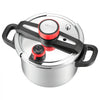 VEVOR Pressure Cooker, 6.3Qt Pressure Cooker Stainless Steel, Pressures Canner with Steaming Rack, Tempered Glass Lid, Three Pressures Settings for Meat, Beans, Rice, Soup, Sauces, Cook up to 100 kPa