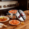 VEVOR Pressure Cooker, 10Qt Pressure Cooker Stainless Steel, Pressures Canner with Steaming Rack, Tempered Glass Lid, Three Pressures Settings for Meat, Beans, Rice, Soup, Sauces, Cook up to 100 kPa