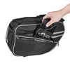 VEVOR Motorcycle Saddlebag, 30 L (15 L x 2) Large Capacity Side Saddle Bag with Waterproof Rain Cover and Straps, Compatible with Most Motorcycles, Outdoor Sports Motorbike Luggage Storage Bag, Black