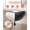VEVOR Saddle Stool with Wheels, 500 lbs Weight Capacity, Height Adjustable, Quiet Casters, Ergonomic PU Leather Seat, 360° Swivel Saddle Stool Rolling Chair for Salon, Spa, Bar, Home, Medical, Black