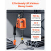 VEVOR 3-in-1 Electric Hoist Winch, 1100 lbs Capacity, 1500W Portable Power Winch, 30 ft Lifting Height, 16 ft/min with Wire and Wireless Remote Control, for Garage, Warehouse, Factory Lifting Towing