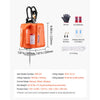 VEVOR 3-in-1 Electric Hoist Winch, 1100 lbs Capacity, 1500W Portable Power Winch, 30 ft Lifting Height, 16 ft/min with Wire and Wireless Remote Control, for Garage, Warehouse, Factory Lifting Towing