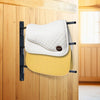 VEVOR Wall Mounted Saddle Rack, 30.9 x 29.9 x 5.5 in, 2 Packs Swing Out Saddle Holder, Three Tiers Horse Saddle Stand, Space Saving Horse Pad and Blanket Rack for Tack Room Organization