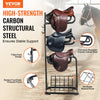 VEVOR Freestanding Saddle Stand, 30 x 30 x 68.5 in, 3 Tiers Saddle Rack, Heavy Duty Saddle Blanket Holder with Removable & Rotating Tiers, English & Western Saddle Rack for Tack Room Organization