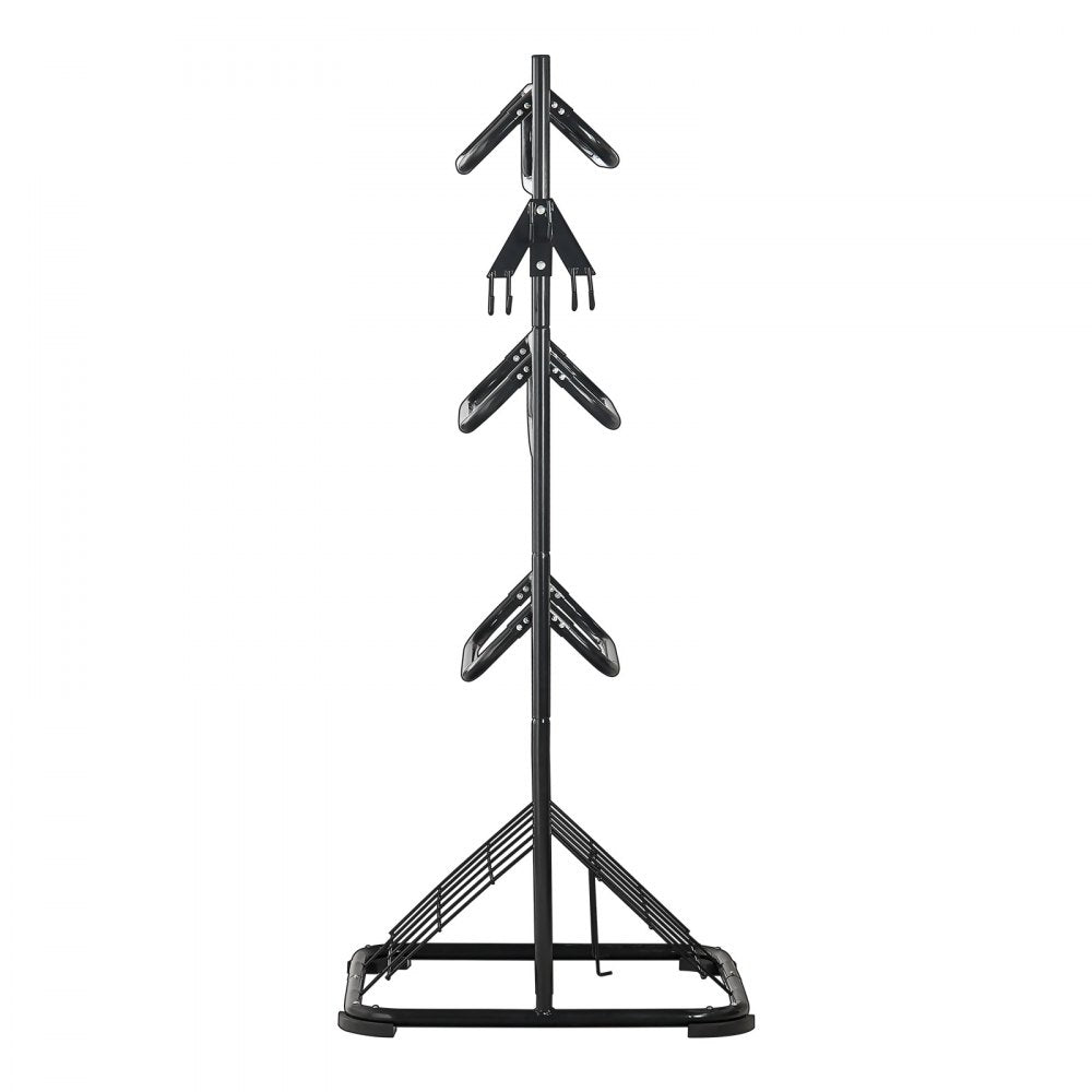 VEVOR Freestanding Saddle Stand, 30 x 30 x 68.5 in, 3 Tiers Saddle Rack, Heavy Duty Saddle Blanket Holder with Removable & Rotating Tiers, English & Western Saddle Rack for Tack Room Organization