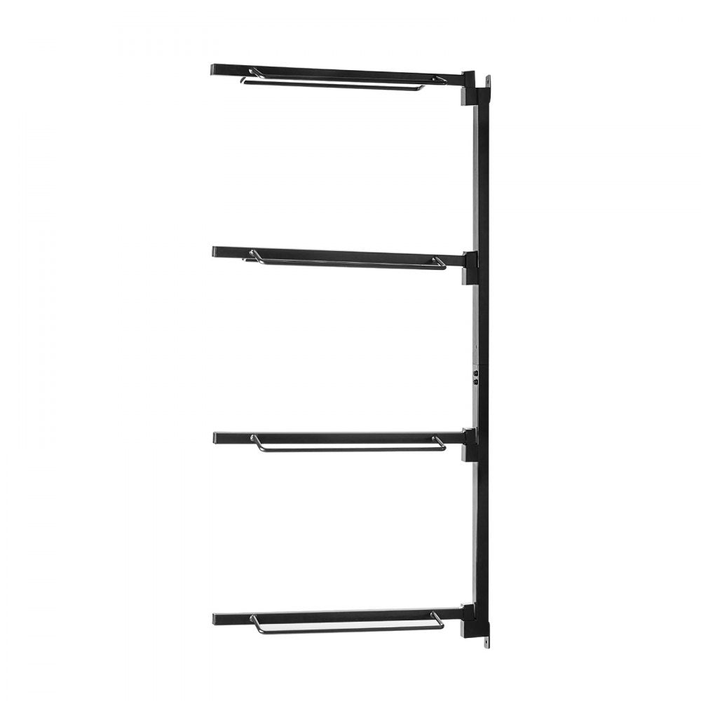 VEVOR Wall Mount Saddle Rack, 24 x 7 x 52 in, Four Tiers Horse Saddle Storage Rack, Heavy Duty  Equestrian Western and English Saddle Stand, Horse Blanket Holder for Tack Room Organization