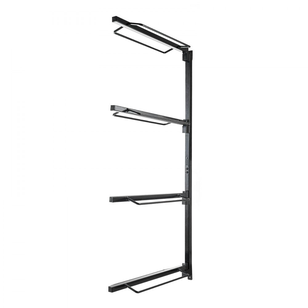 VEVOR Wall Mount Saddle Rack, 24 x 7 x 52 in, Four Tiers Horse Saddle Storage Rack, Heavy Duty  Equestrian Western and English Saddle Stand, Horse Blanket Holder for Tack Room Organization