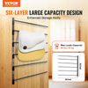 VEVOR Wall Mounted Saddle Rack, 30.9 x 29.9 x 5.5 in, Swing Out Saddle Holder, Six Tiers Horse Saddle Stand, Space Saving Horse Pad and Blanket Rack for Tack Room Organization Trailer Accessories