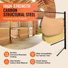 VEVOR Wall Mounted Saddle Rack, 30.9 x 29.9 x 5.5 in, Swing Out Saddle Holder, Six Tiers Horse Saddle Stand, Space Saving Horse Pad and Blanket Rack for Tack Room Organization Trailer Accessories