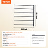 VEVOR Wall Mounted Saddle Rack, 30.9 x 29.9 x 5.5 in, Swing Out Saddle Holder, Six Tiers Horse Saddle Stand, Space Saving Horse Pad and Blanket Rack for Tack Room Organization Trailer Accessories