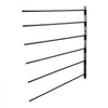 VEVOR Wall Mounted Saddle Rack, 30.9 x 29.9 x 5.5 in, Swing Out Saddle Holder, Six Tiers Horse Saddle Stand, Space Saving Horse Pad and Blanket Rack for Tack Room Organization Trailer Accessories