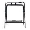 VEVOR Folding Saddle Rack, 28 x 19 x 37.5 in, Freestanding Horse Saddle Stand, Portable Horse Blanket Holder, Heavy Duty Steel Saddle Rack for English & Western Saddles, Tack Storage, Black