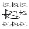 VEVOR Wall Mount Saddle Rack, 27.3 x 16.3 x 12.5 in, 8 Packs Horse Saddle Rack with Pad Bar, Portable Saddle Stand for English & Western Saddle, Horse Tack Storage for Equestrian Garden, Black