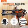 VEVOR Saddle Rack with Pad Bar, 23.8 x 12.6 x 10.2 in, 2 Packs Wall Mounted Saddle Stand, Heavy-Duty Steel Saddle Holder, Western & English Saddle Rack for Horse Stall, Barn, Trailer, Tack Room