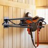 VEVOR Saddle Rack with Pad Bar, 23.8 x 12.6 x 10.2 in, 2 Packs Wall Mounted Saddle Stand, Heavy-Duty Steel Saddle Holder, Western & English Saddle Rack for Horse Stall, Barn, Trailer, Tack Room
