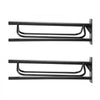 VEVOR Saddle Rack with Pad Bar, 23.8 x 12.6 x 10.2 in, 2 Packs Wall Mounted Saddle Stand, Heavy-Duty Steel Saddle Holder, Western & English Saddle Rack for Horse Stall, Barn, Trailer, Tack Room